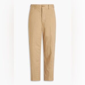 Alex Mill Cotton-blend gabardine tapered pants in Sand (Size 2)